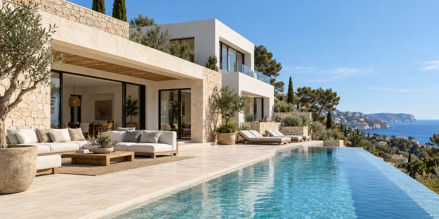 Villa contemporánea en Jávea que aparece en la demo inmobiliaria ARISTA